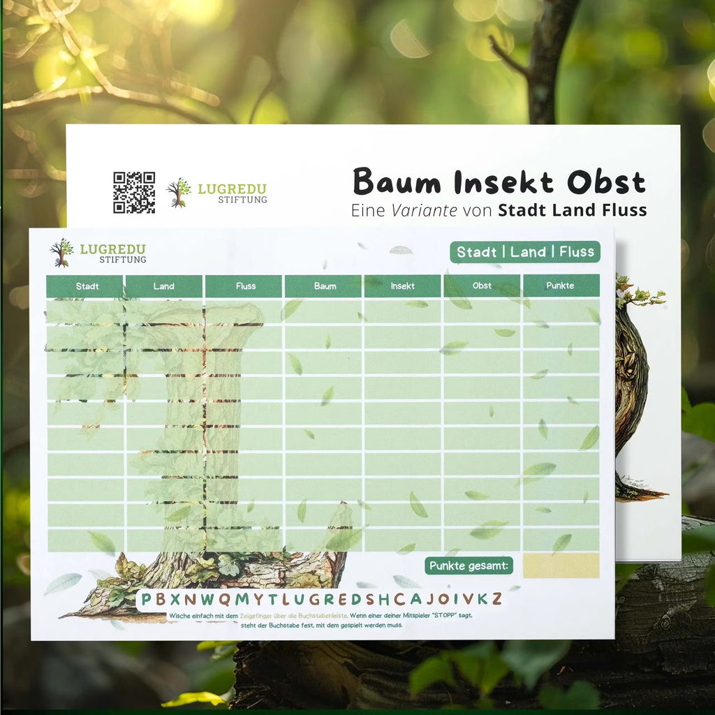 BIO Stadt-Land-Fluss – Natur-Edition des Spieleklassikers